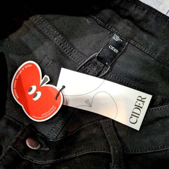 NWT CIDER High Stretch Denim High Waist Stretch Flared Jeans Size L - Picture 3 of 9